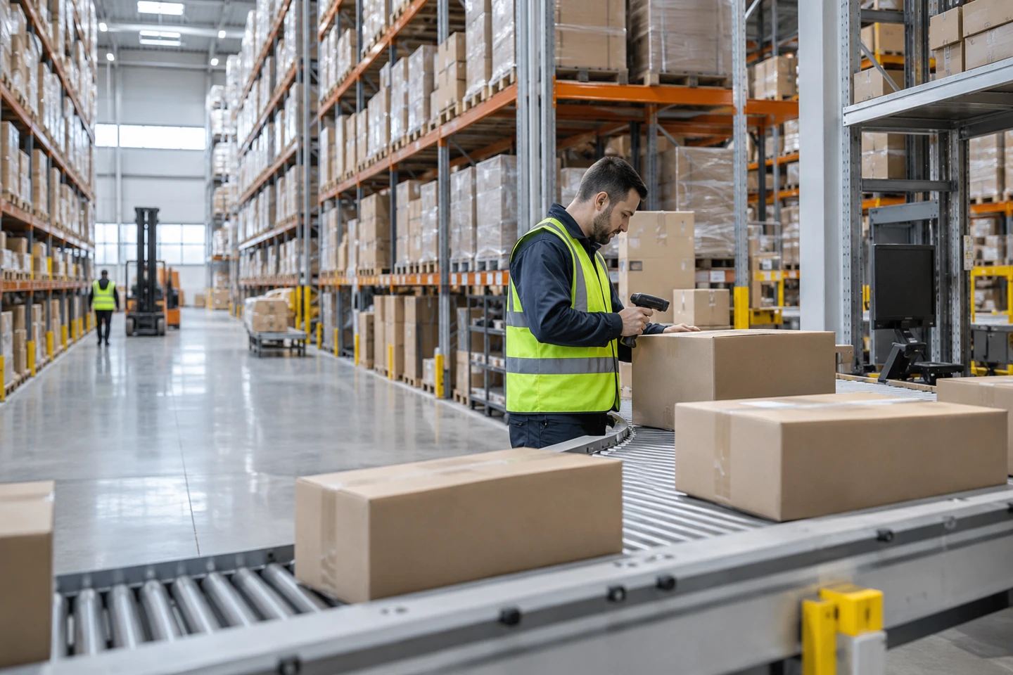 Illustrative warehouse and product-fulfillment operation